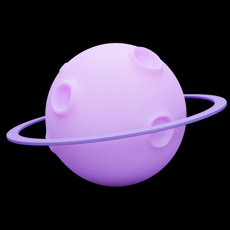 Futuristic tech planet representing Gazmi.io