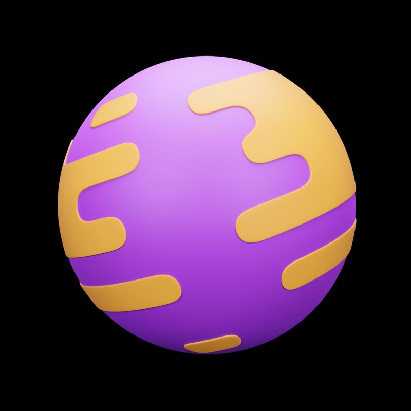 Futuristic communication-themed planet